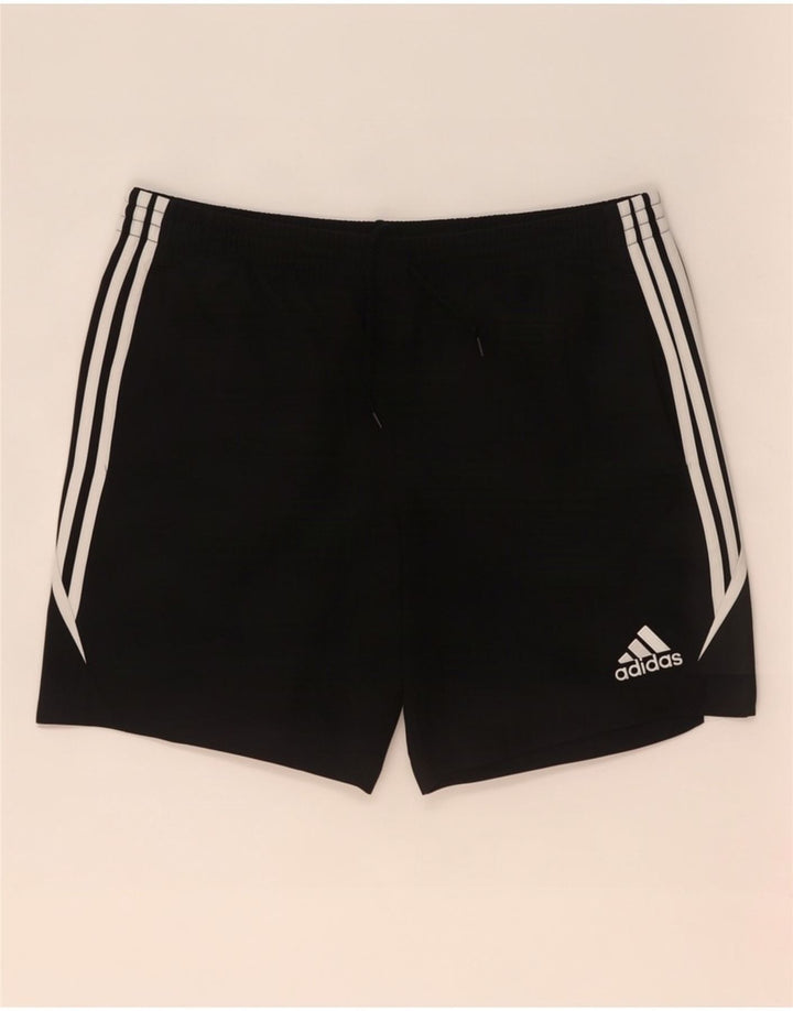 Pantaloni scurți sport pentru bărbați Adidas, mari, negru, poliester color bloc