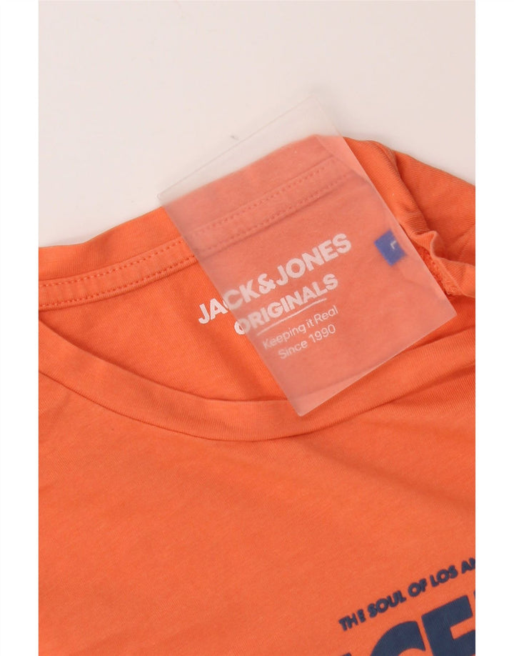 Tricou grafic Jack & Jones pentru bărbați Top mare portocaliu