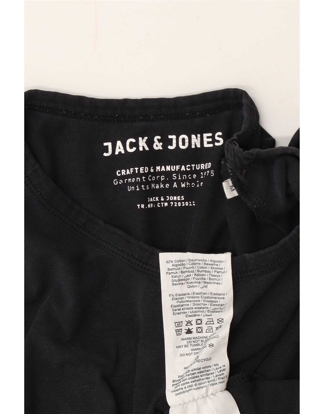 Jack & Jones Bărbați Tricou Top Mediu Bleumarin Bumbac