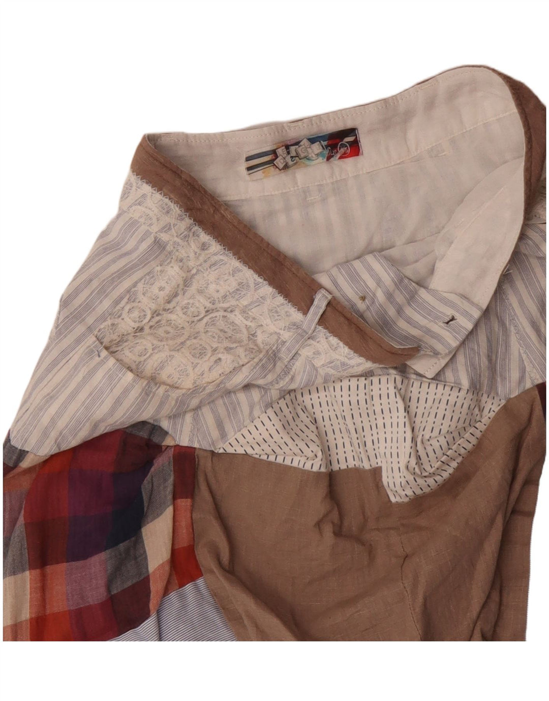 Fusta Bubble pentru femei DESIGUAL EU 36 Small W30 Patchwork multicolor