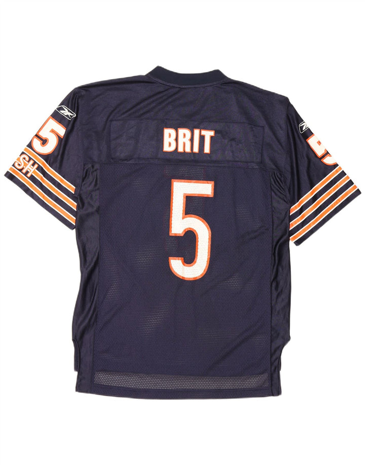 Top din tricou grafic NFL Reebok pentru bărbați, nailon mediu, bleumarin