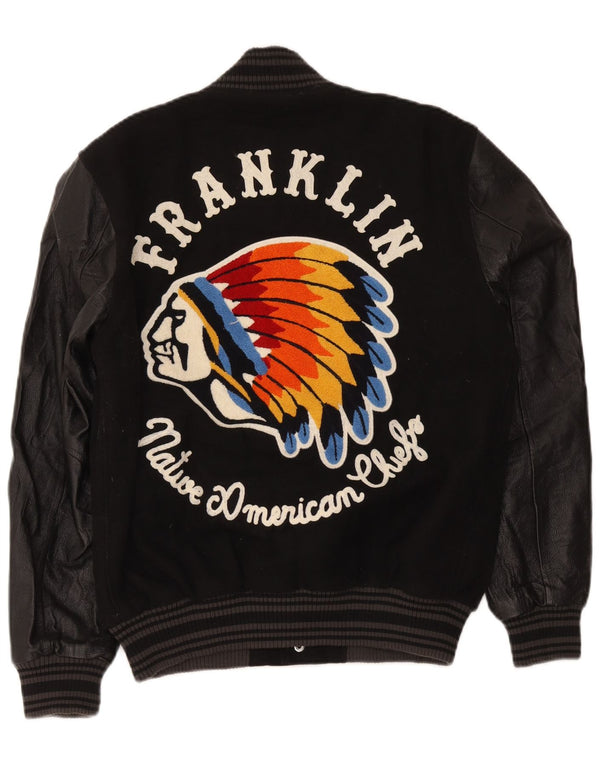 Jachetă Varsity pentru bărbați Franklin Marshall UK 38 Medium Black Colorblock