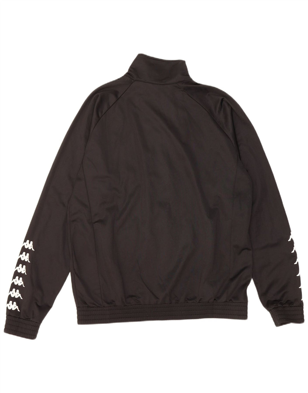 Jachetă de trening grafică pentru bărbați Kappa, mare, negru, poliester