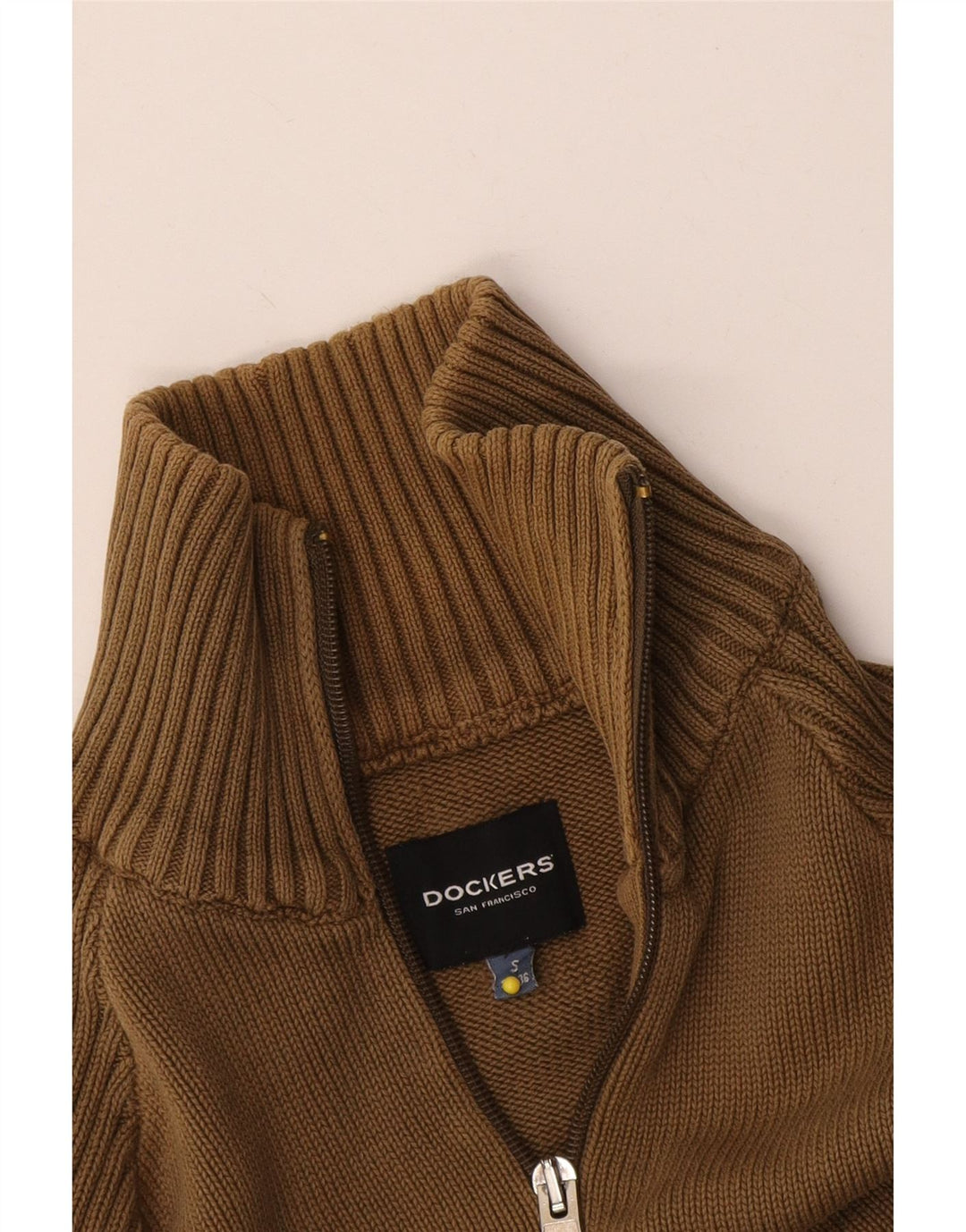 Pulover cardigan Dockers pentru bărbați, kaki mic