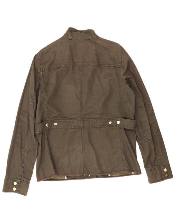 J. Crew Womens Utility Jacket UK 14 Medium Khaki Cotton