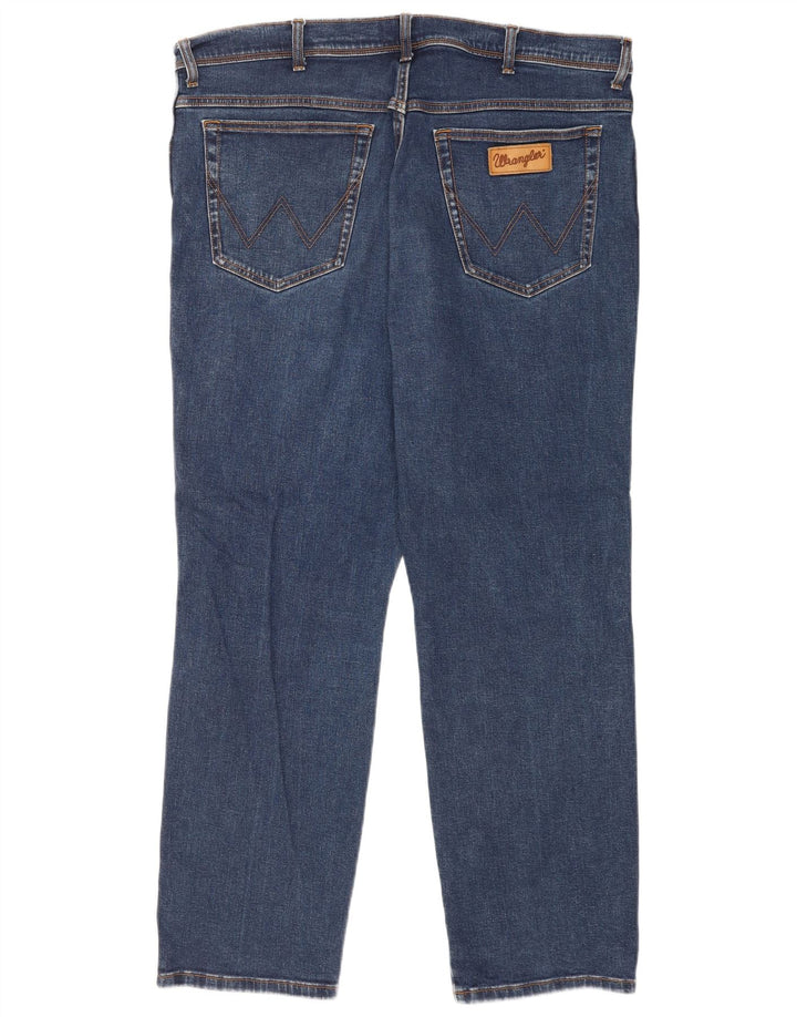 Blugi drepte pentru bărbați Wrangler Texas W42 L32 bumbac albastru