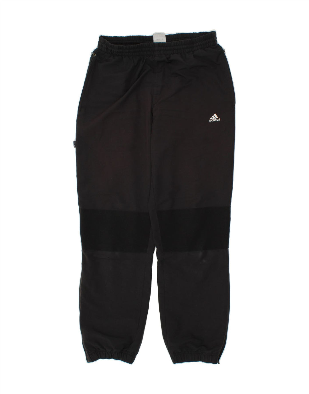 ADIDAS Mens Tracksuit Trousers Joggers Small Black Polyester Vintage Adidas and Second-Hand Adidas from Messina Hembry 
