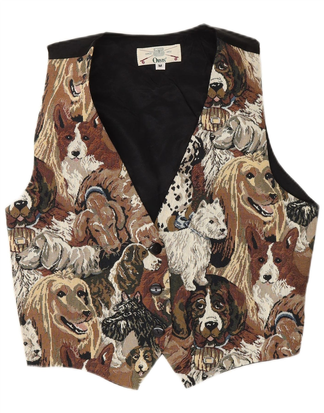 Vestă pentru femei ORVIS UK 14, bumbac cu imprimeu animal, multicolor, mediu