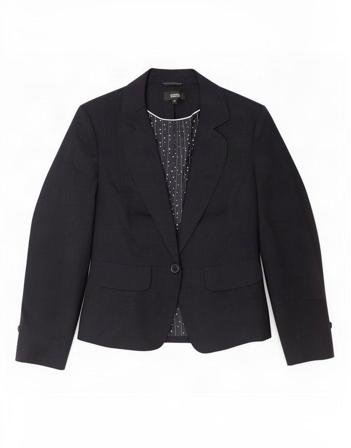 Jachetă pentru femei Marks & Spencer cu 1 buton, UK 14, bleumarin mediu