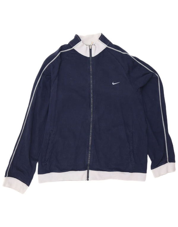 Jachetă de trening pentru bărbați Nike UK 41/43, mare, albastru, bumbac color bloc