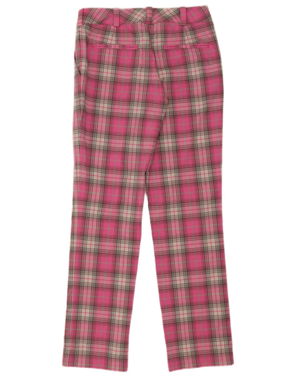 Pantaloni chino drepti pentru femei Nike Dri Fit UK 8 Mici W28 L32 Roz Check
