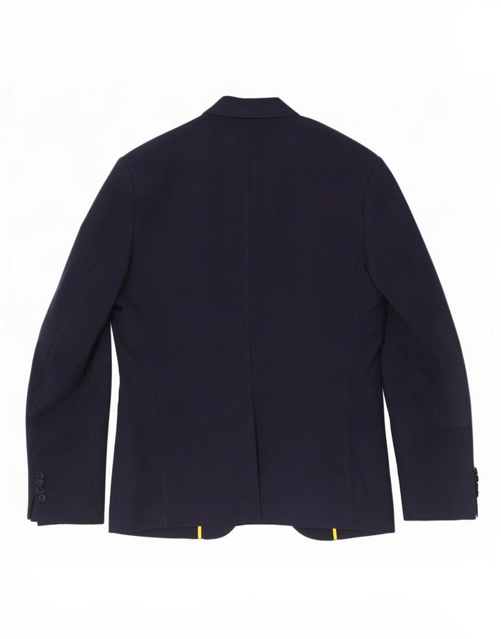 Jachetă Sisley pentru bărbați cu 2 nasturi IT 52 XL Bumbac bleumarin