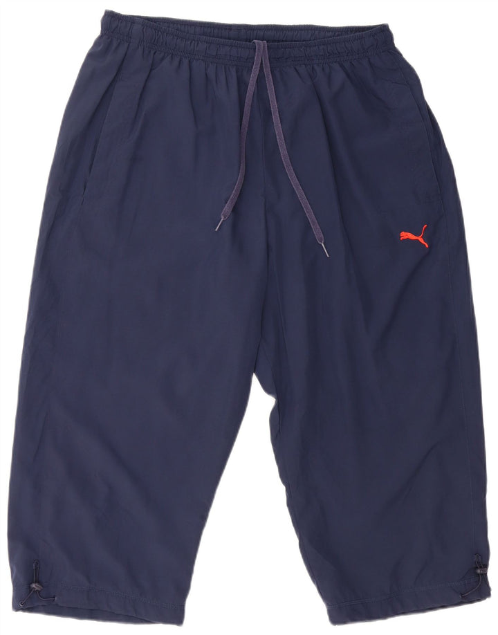 Pantaloni scurți sport PUMA Graphic Bermuda pentru bărbați XL poliester bleumarin
