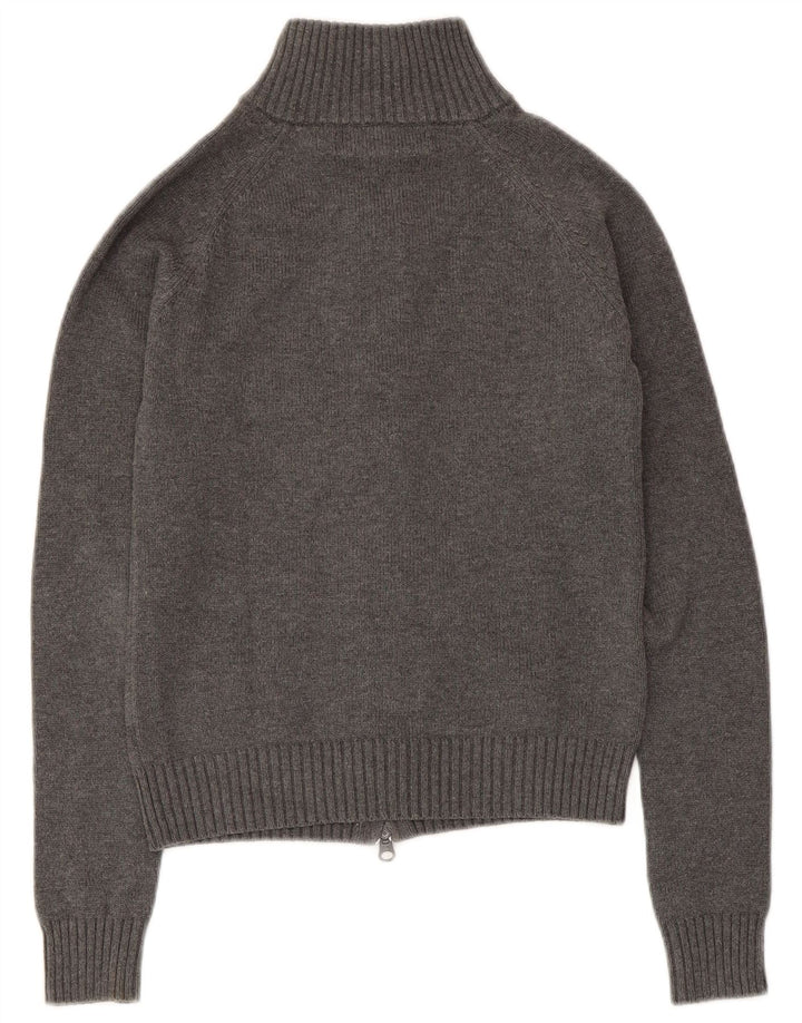 Pulover cardigan pentru femei Zara UK 8 mic bumbac gri