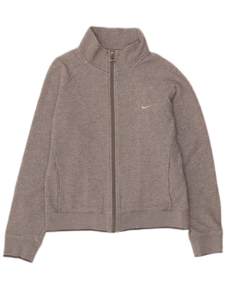 Jachetă de top pentru trening Nike pentru femei Marea Britanie 10/12, gri mediu pete
