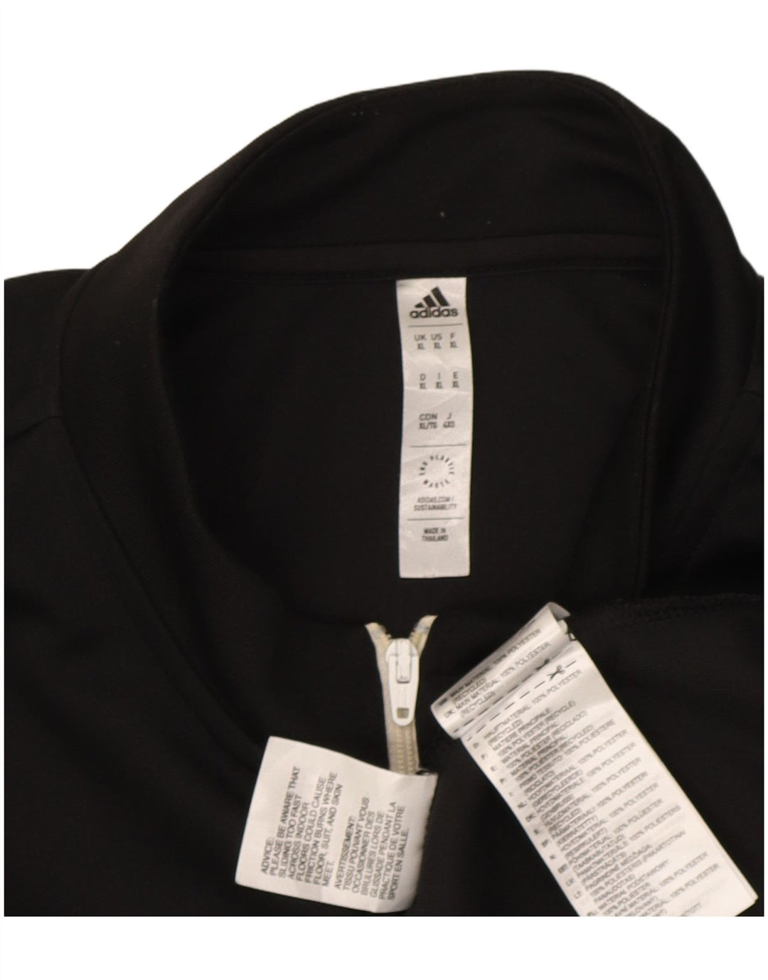 Trening pentru bărbați Aeroready, cu fermoar, cu pulover, XL, poliester negru