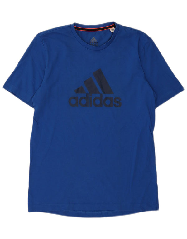 Tricou grafic pentru bărbați Adidas Top Medium Blue