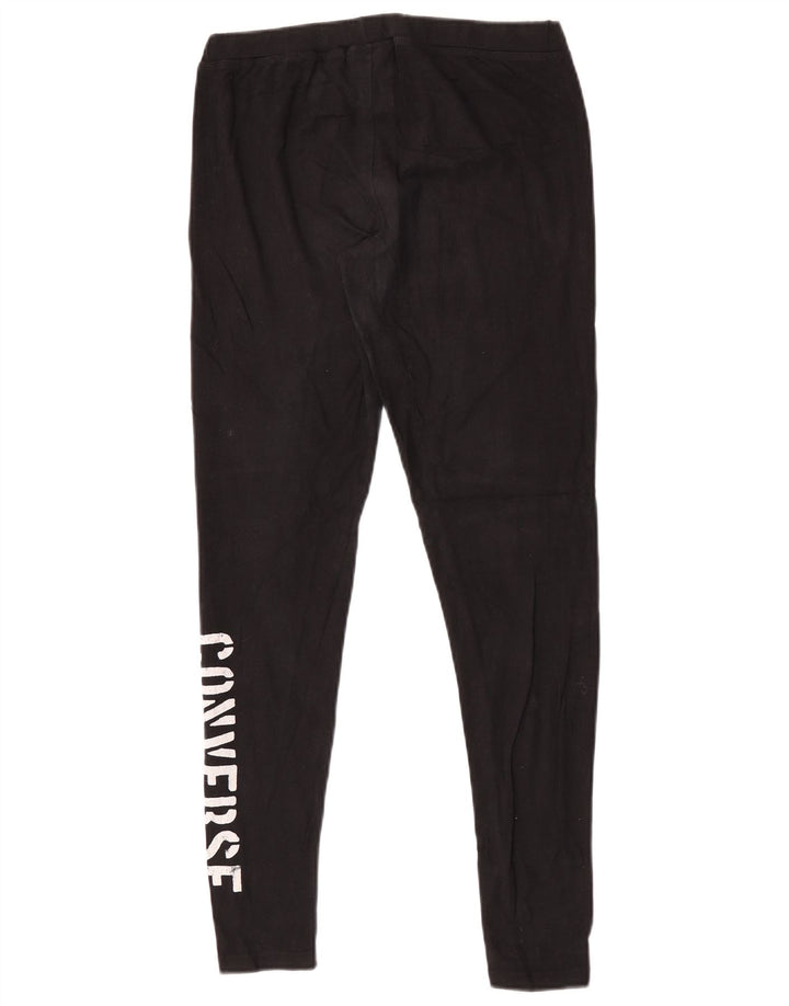 Leggings grafic Converse pentru femei UK 12 Medium Black