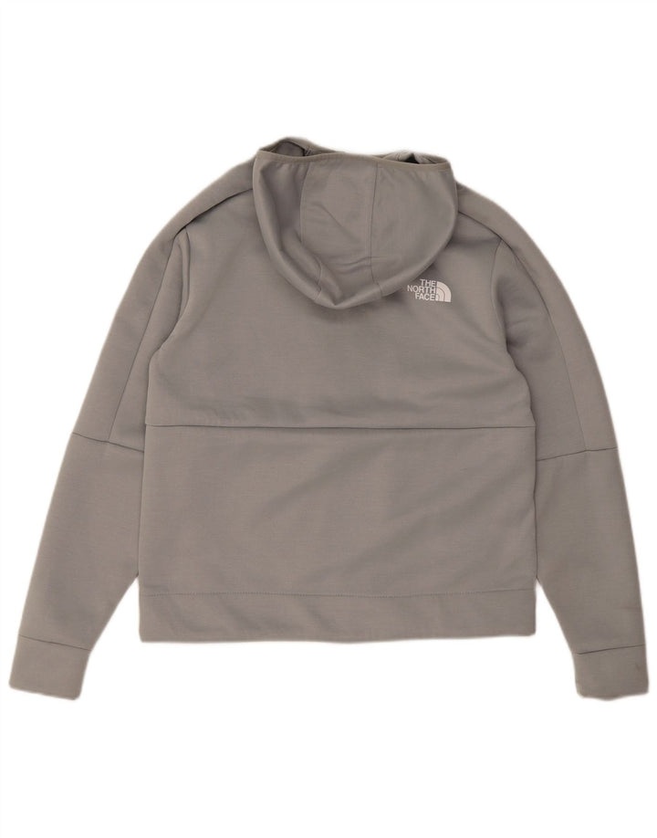 Pulover The North Face pentru femei, cu fermoar, UK 12, poliester, gri mediu