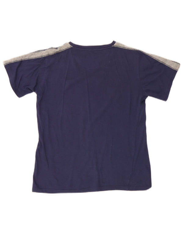Tricou grafic Champion pentru băieți Top 13-14 ani XL Bleumarin Colorblock