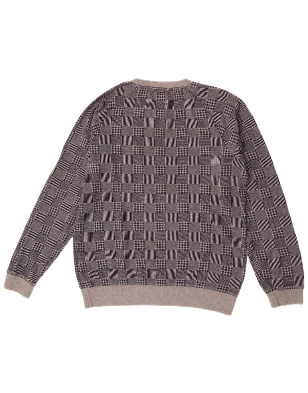Pulover Jack Wills pentru bărbați cu decolteu rotund, mijlociu, bleumarin, mozaic