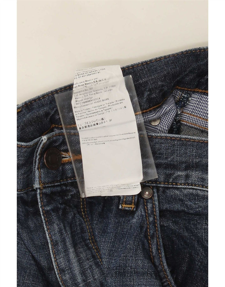 Blugi drepti pentru bărbați Hugo Boss L34 L34 Bumbac albastru