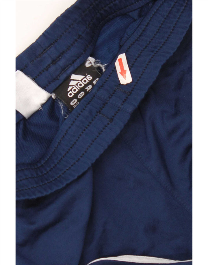 Pantaloni de trening Adidas pentru bărbați Marea Britanie 38/40 Poliester mediu albastru bleumarin