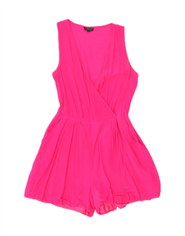 Combi fără mâneci Topshop pentru femei UK 8 Small Pink Silk