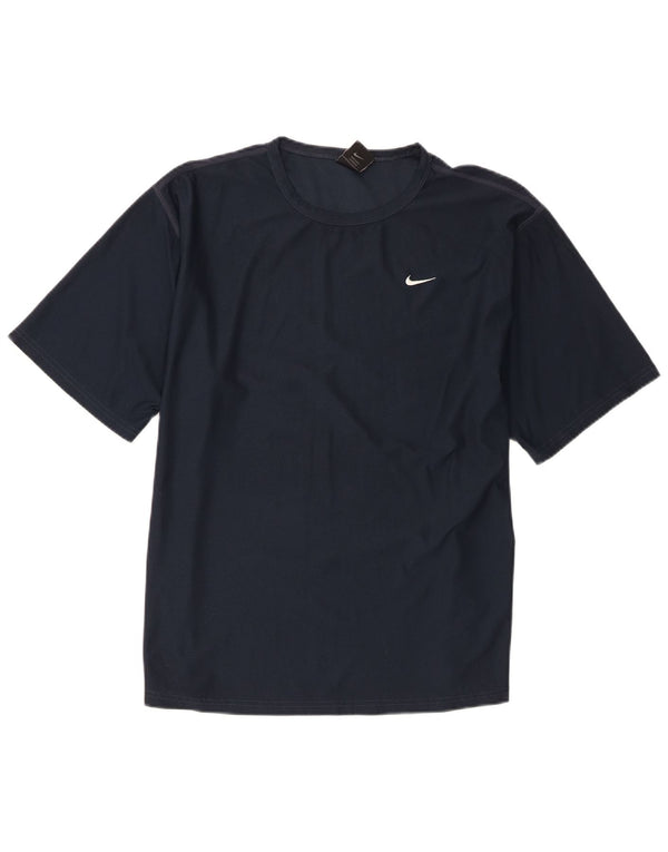 Tricou pentru bărbați Nike Top UK 42/44 Poliester mare bleumarin