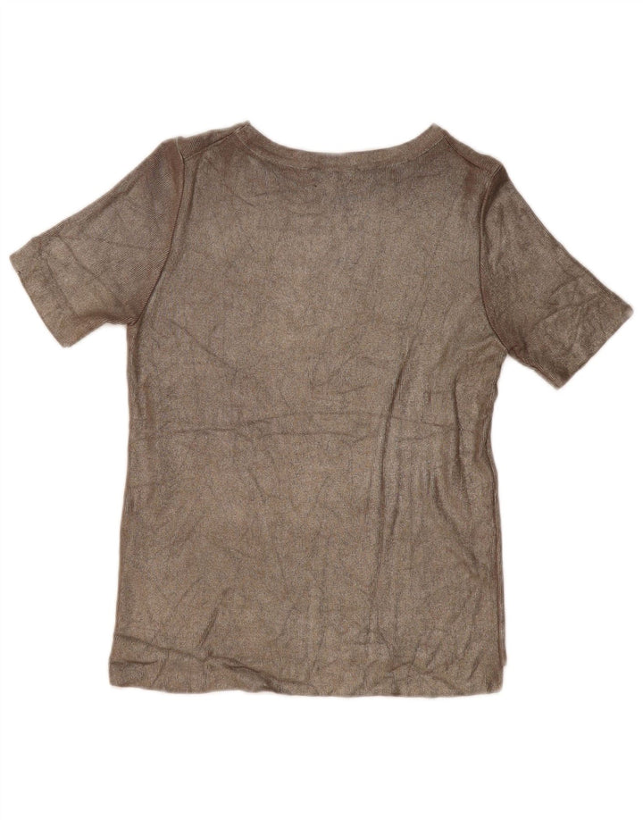 Bluză pentru femei Zara UK 10 Small Beige Viscose