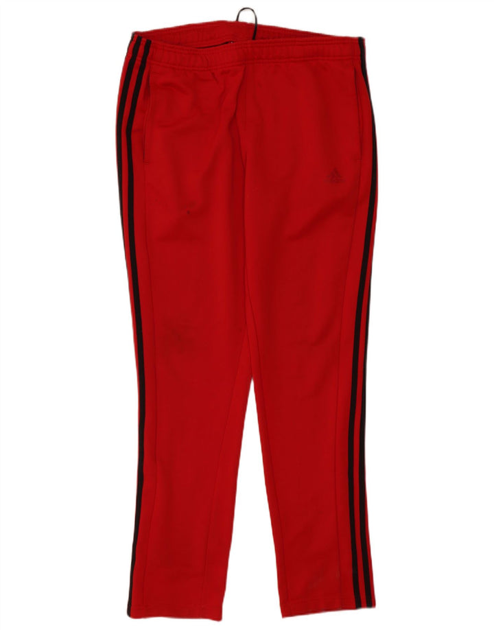 Pantaloni de trening Adidas pentru bărbați Marea Britanie 44/46 Poliester roșu mare