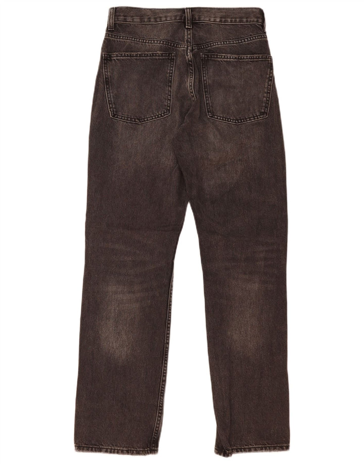 Blugi drepti pentru femei Zara EU 38 Mici W29 L30 Bumbac gri
