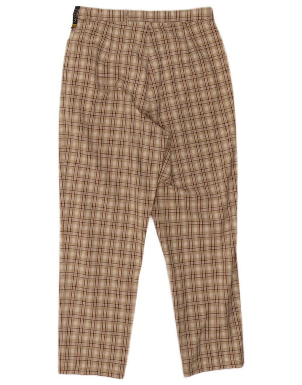 Pantaloni casual de damă Bonita cu talie înaltă EU 38 Mediu L26 L25 Bej Check