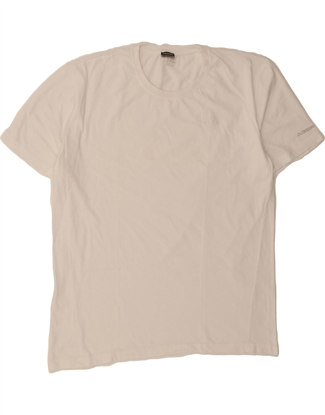 KAPPA Mens T-Shirt Top 2XL White Cotton Vintage Kappa and Second-Hand Kappa from Messina Hembry 