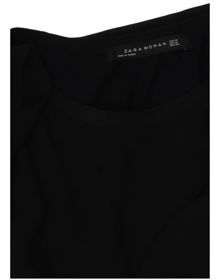 Bluză pentru femei Zara UK 14 Medium Negru