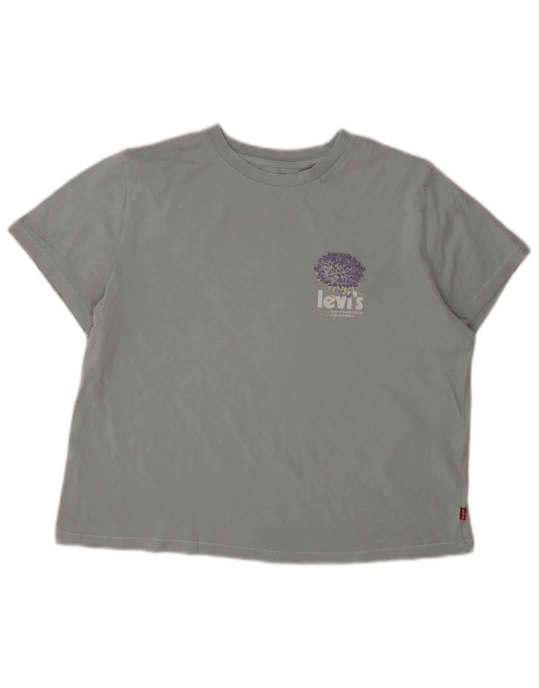 Tricou Levi's Crop Graphic Top pentru femei UK 14 Medium Gri Bumbac