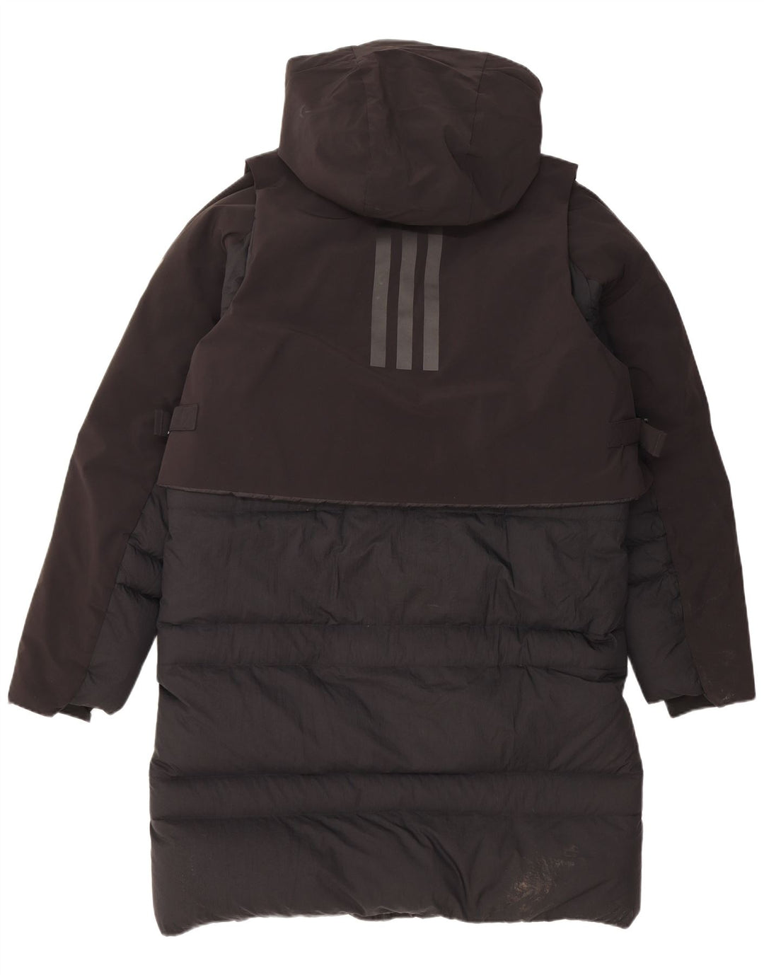Palton căptușit cu glugă Adidas pentru bărbați Marea Britanie 38 Nylon mediu negru