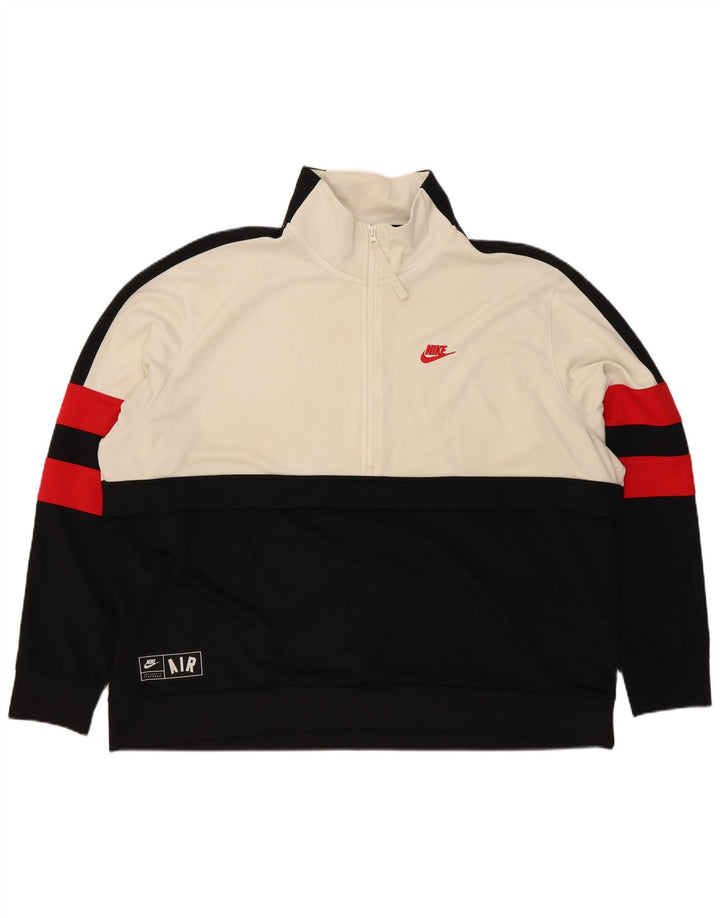 Pulover Nike pentru bărbați, cu fermoar 1/4, 2XL, poliester color bloc