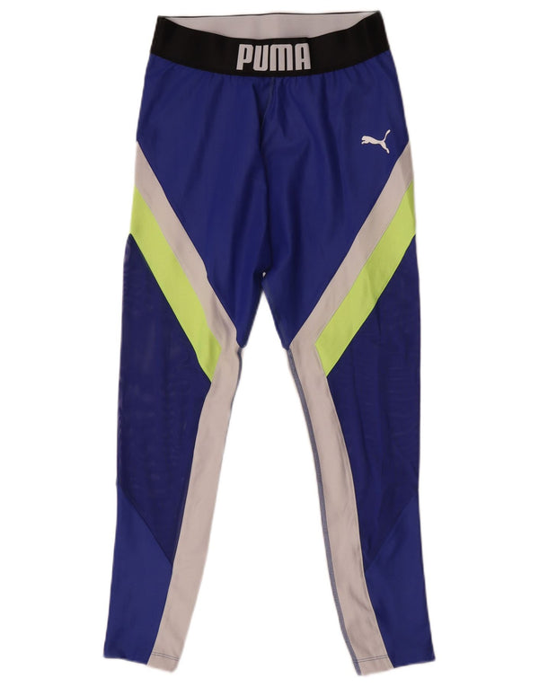 Leggings grafic Puma pentru femei UK 12 Medium Blue Colorblock
