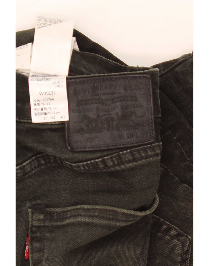 Blugi drepti pentru bărbați Levi's 502 W30 L32 bumbac negru