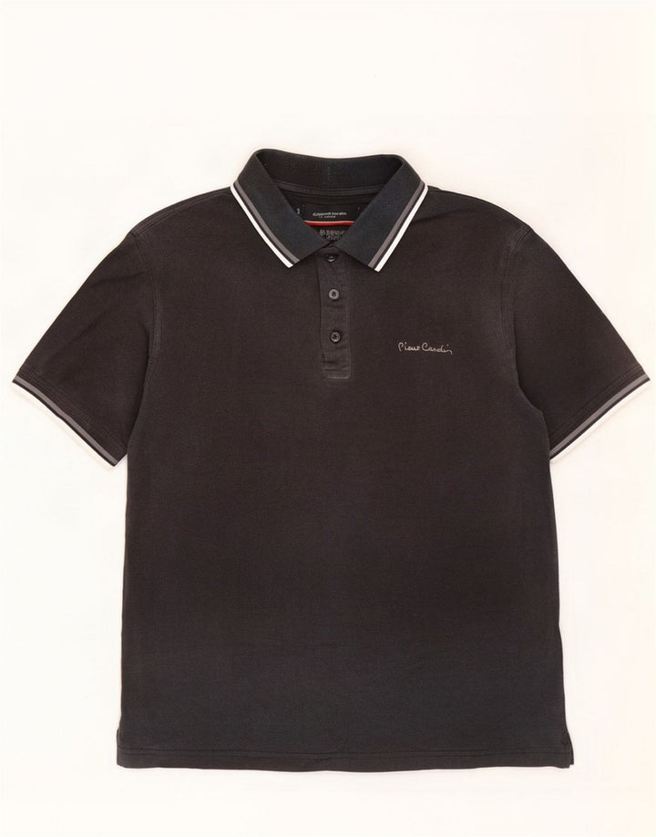 Pierre Cardin Polo bărbați Bumbac negru mediu