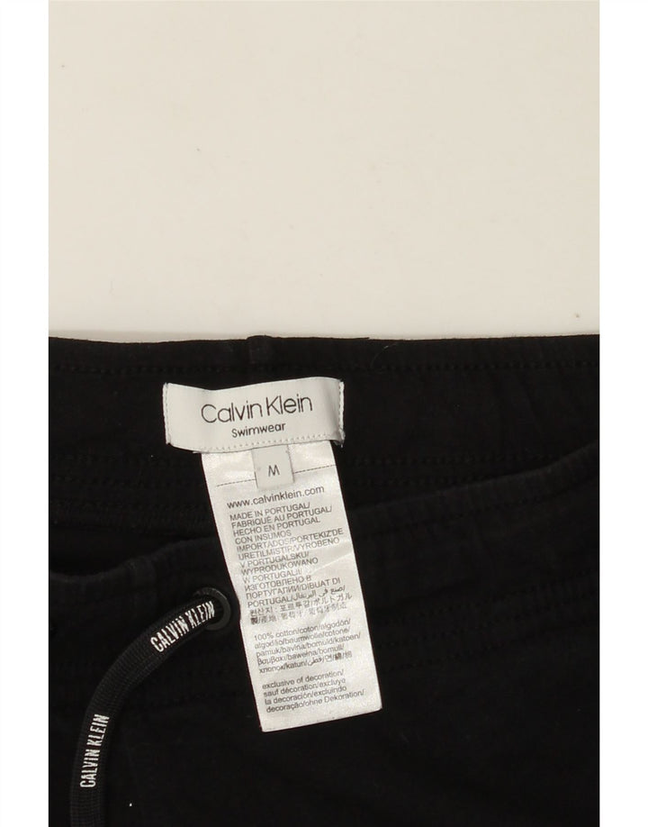 Pantaloni scurți de baie CALVIN KLEIN pentru bărbați, bumbac negru mediu