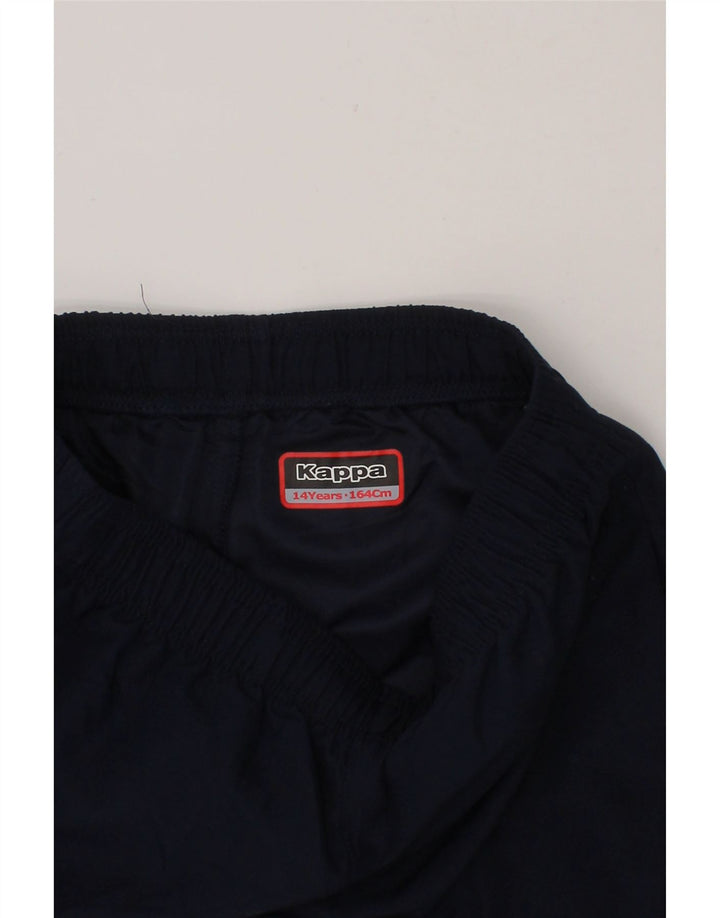 KAPPA Boys Sport Shorts 13-14 Years  Navy Blue Vintage Kappa and Second-Hand Kappa from Messina Hembry 