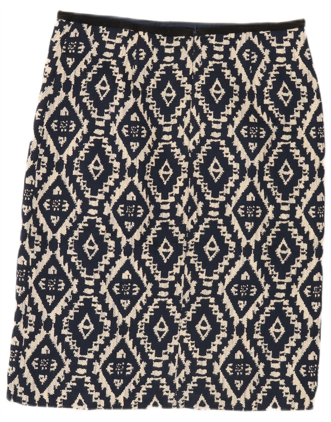 Fusta dreaptă pentru femei Marks & Spencer UK 12 Medium 30 Bleumarin Geometric