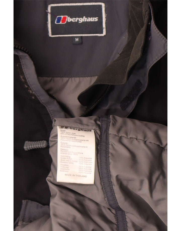 Jachetă de ploaie cu glugă pentru bărbați Berghaus UK 38 Nylon mediu negru