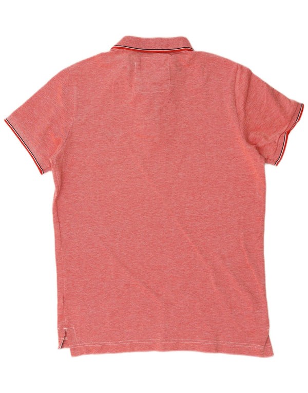 Tricou polo pentru bărbați Superdry, mare, roșu, bumbac cu pete