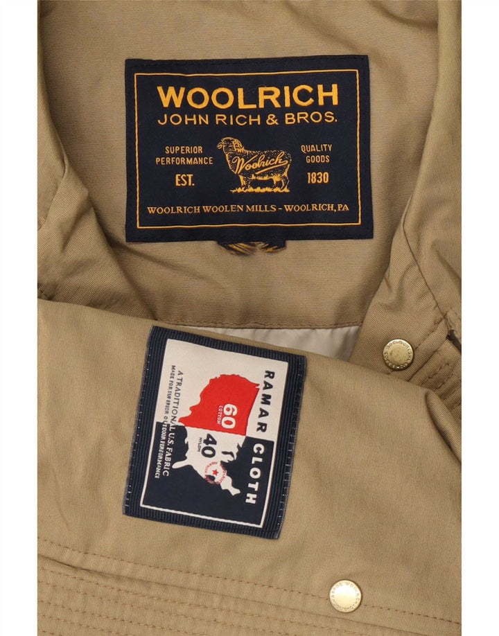 Jachetă Woolrich pentru femei UK 14 Medium Khaki Bumbac
