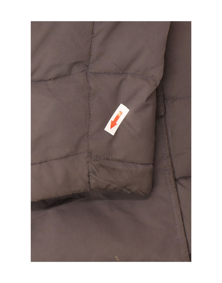 Massimo Dutti haină căptușită cu glugă pentru femei UK 40 mare, gri, poliester