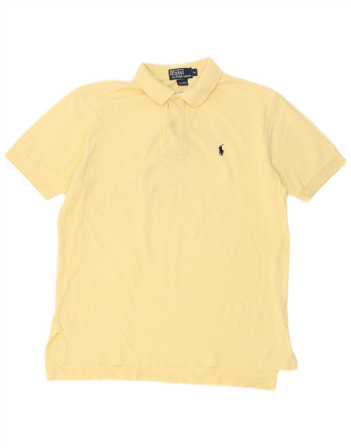 Cămașă Polo Ralph Lauren pentru bărbați din bumbac galben mediu