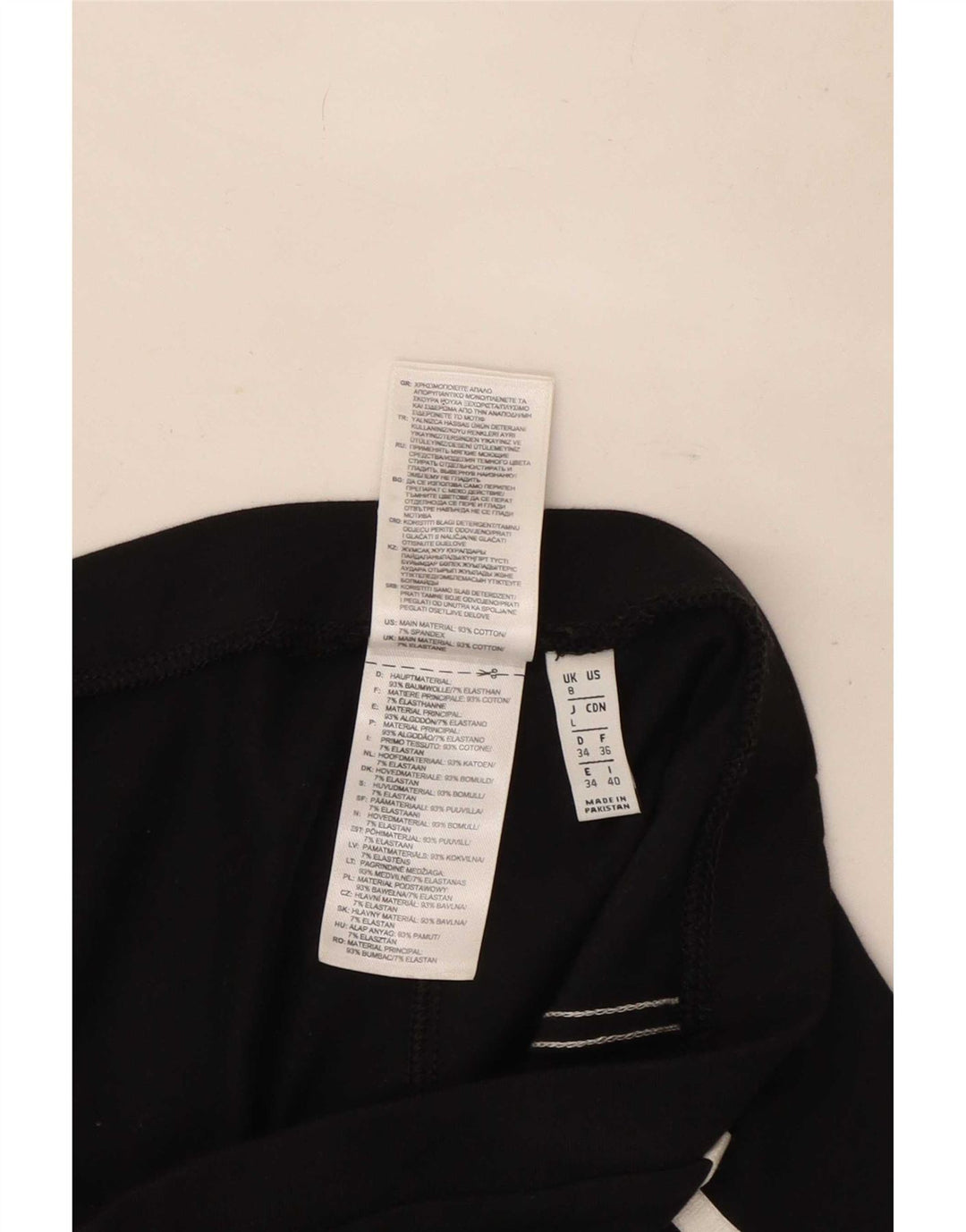 Leggings pentru femei Adidas UK 8 Small Black Bumbac